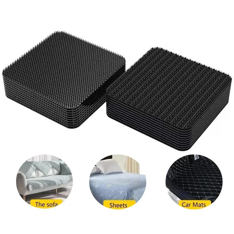 Adhesive Fastener Tape Extra Strong Carpet Fixing Sticker Double Side Hook-and-loop Fastener Auto Adhesive tape Comforter Fixing (as the picture,20pcs)