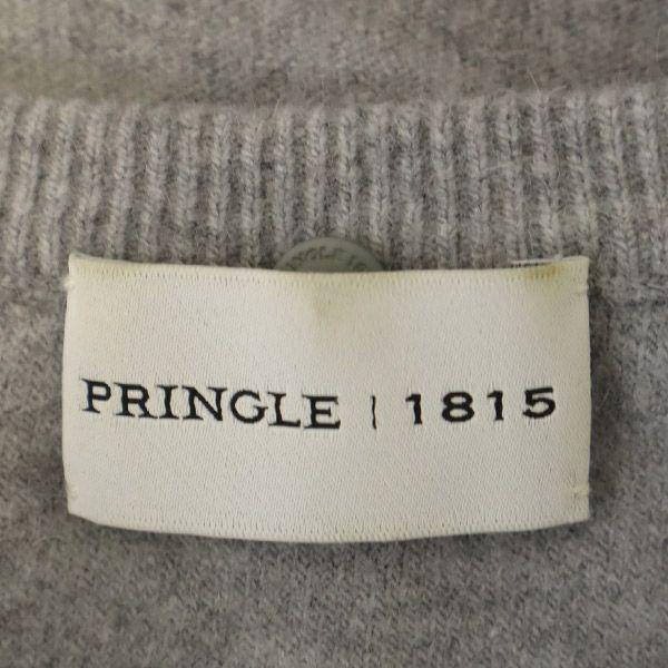 PRINGLE 1815 Wool Blend Long Sleeve Knit One Piece 10 Gray Sanyo Shokai Women Used