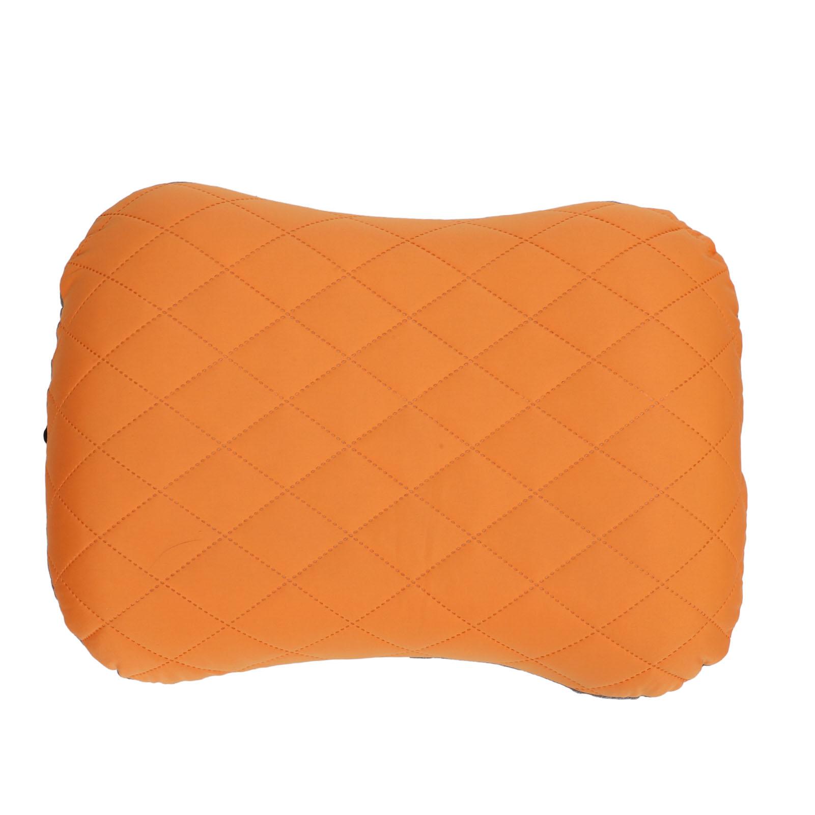 

Надувная дорожная подушка, портативная складная подушка для сна, поясничная подушка для поддержки в самолетах оранжевый