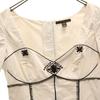 Louis Vuitton Hergestellt in Frankreich Kurzarm Bustier 34 Elfenbein Damen Gebraucht