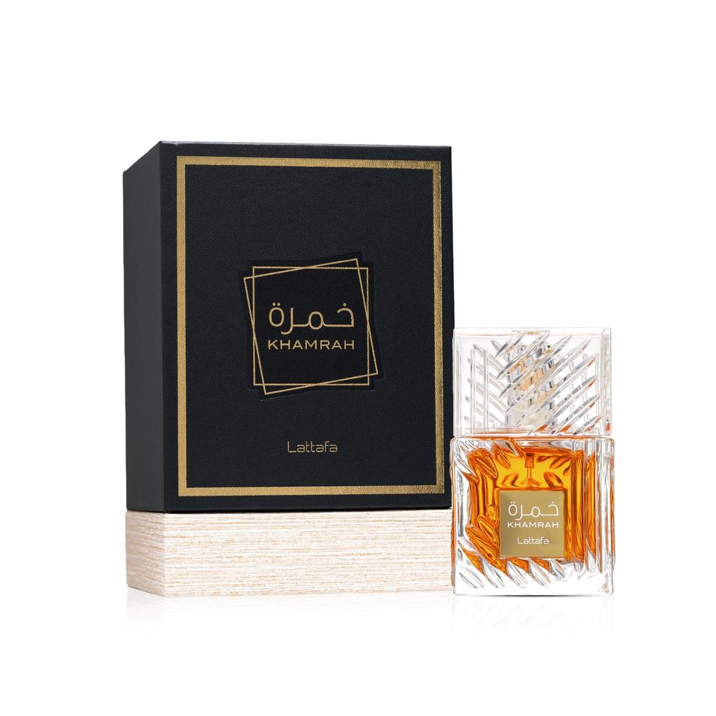 Lattafa Khamrah - Vanilla, Warm Spicy, Amber, Cinnamon - Eau De Parfum Long-Lasting Fragrance for Unisex, 3.40 Ounce / 100 M