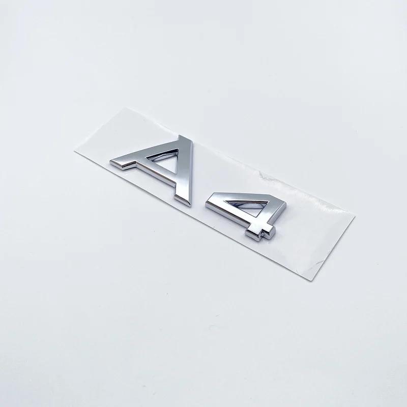 2026 3D Chrome Glossy Black ABS TDI TFSI Car Rear Emblem Sticker for Audi A1 A3 A4 A5 A6 A6L A7 A8 S3 S6 Q3 Q5 Q7 TT S RS