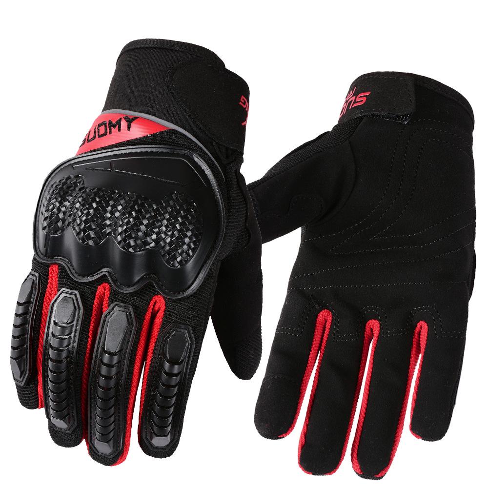Cycling gloves men's and women's knights anti-drop breathable touch screen racing locomotive gloves