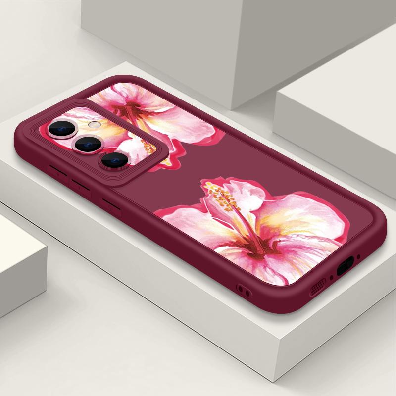 Flower Pattern Soft TPU Case For Samsung Galaxy S26 S25 S24 S23 S22 Ultra S23 FE A57 A17 A56 A55 A15 A16 A36 A37 5G Back Cover