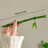 2024 New Chinese Style Green Plastic Bamboo Leaf Hair Stick For Women Girls Vintage Acrylic Chopstick Hairpin Hair Accessories