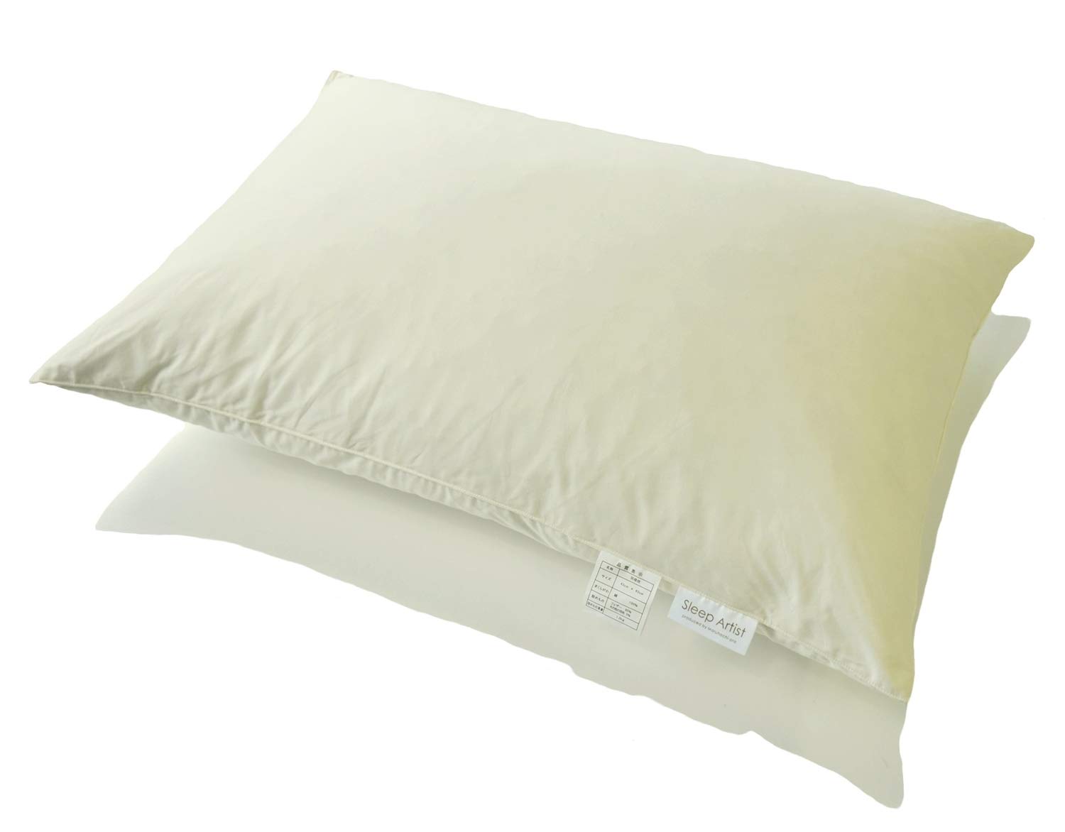 

BOMA Feather Pillow, Ivory, 43 x 63cm (Side Size) 38 x 60 x 12cm (Product Size), HotelInn Specifications, Maruhachi Pro, 43 x 63cm, 1.5x Feathers,