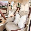 Car Headrest Waist Rest Creative Bow Car Pillow Neck Pillow New Car Cushion