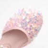 New Spring and Autumn Girls' Princess Shoes Korean Style Baby Girl Bowknot Sequin Closed-Toe Sandals Soft Sole Dance Performance Shoes