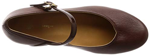 Mare Mare Daily Market Women's Strap Pumps, Standard Color, Red Brown, Size 26cm, 2E, SD00640