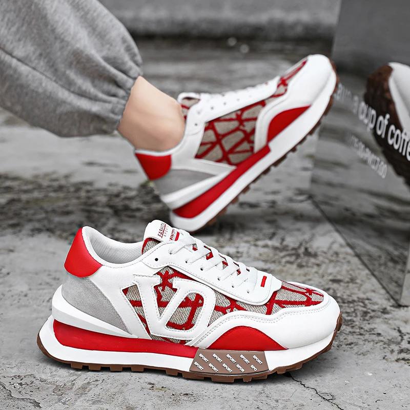 New Spring and Autumn Anti Slip Thick Sole Men's Forrest Gump Shoes Trendy Fashion Designer Brand Sports Shoes Breathable Size44