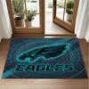 Philadelphia Eagles Design Crystal Velvet Rug Soft Decorative Mat for Bedroom Entrance