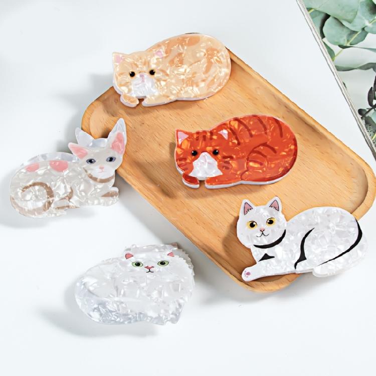 Adorkable Ponytail Claw Hair Clip Barrettes Clamp Kitten Hair Adornment Hair Ornaments Fun Hairpin for Girls Casual Wear
