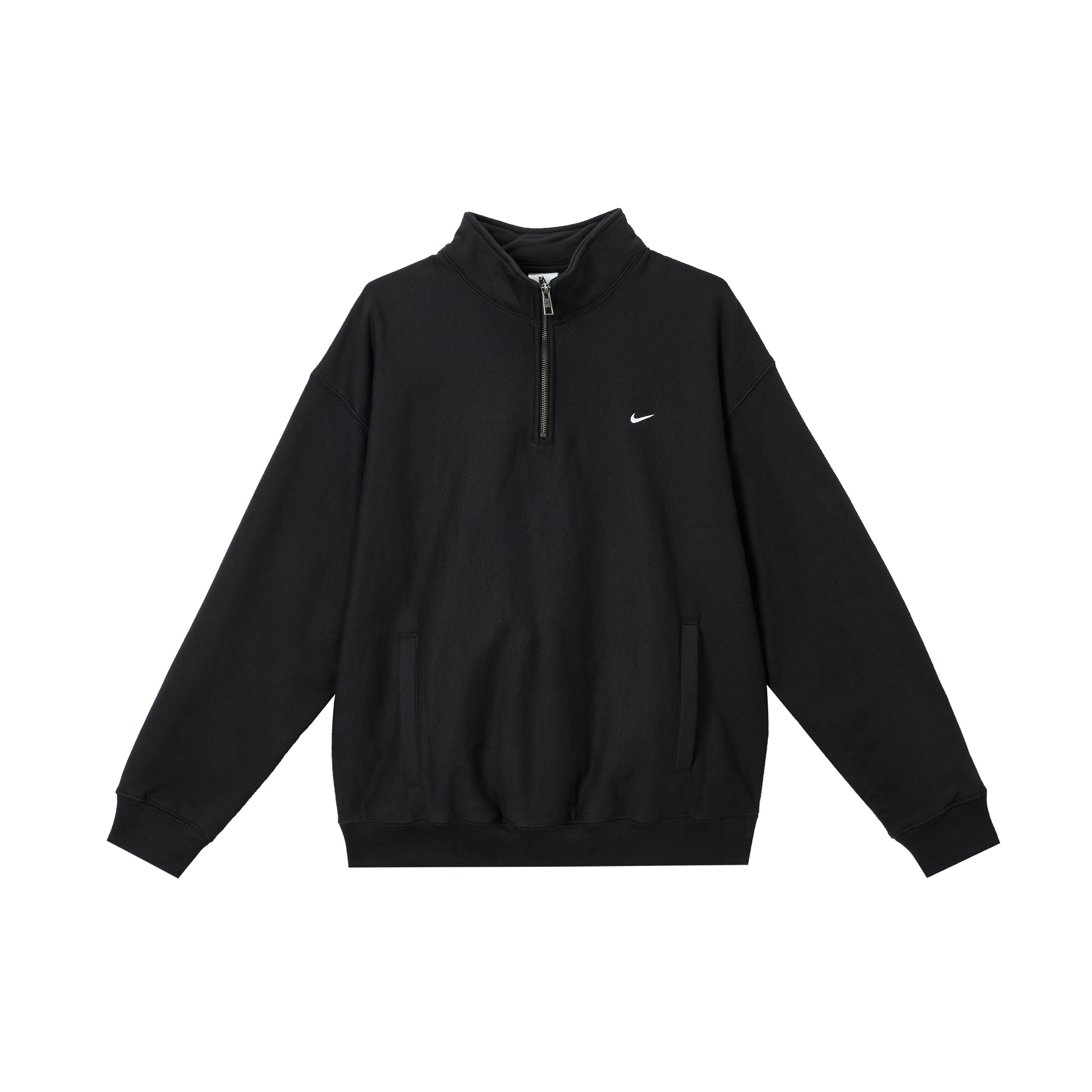Nike Men's Solo Swoosh Loose Fleece Long Sleeve Sweatshirt Sweatshirt Hv1095-010 Cm
