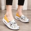Canvas Rocking Shoes Women's Autumn New Air Cushion Soft-soled Mother Shoes One Pedal Old Beijing Cloth Shoes Women