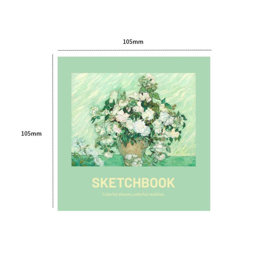 Blank Pages Mini Drawing Book 96 Sheets Sketching Book High Quality Sketchbook Hand Drawn