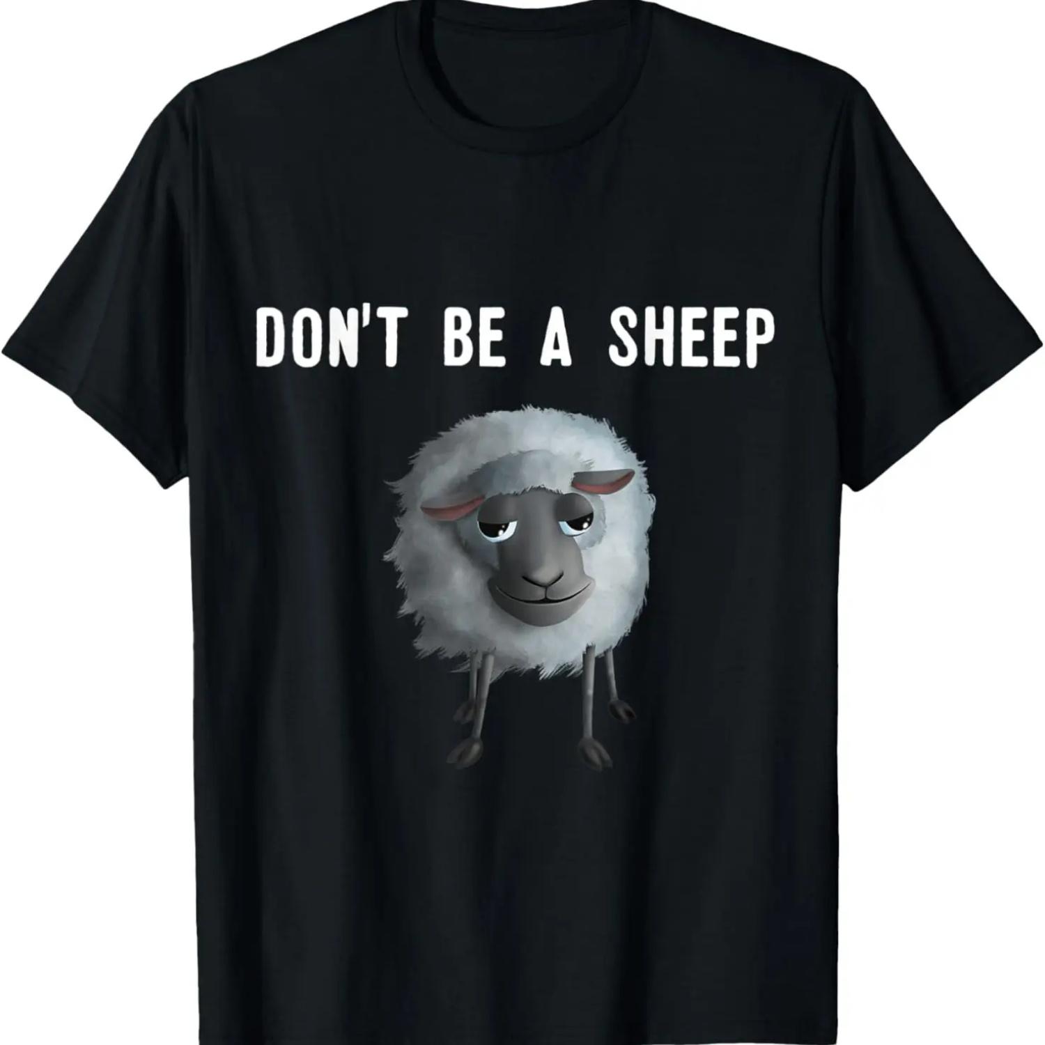 Sweet Sheep - Don t be a Sheep (D010-0896A) T-Shirt S чёрный