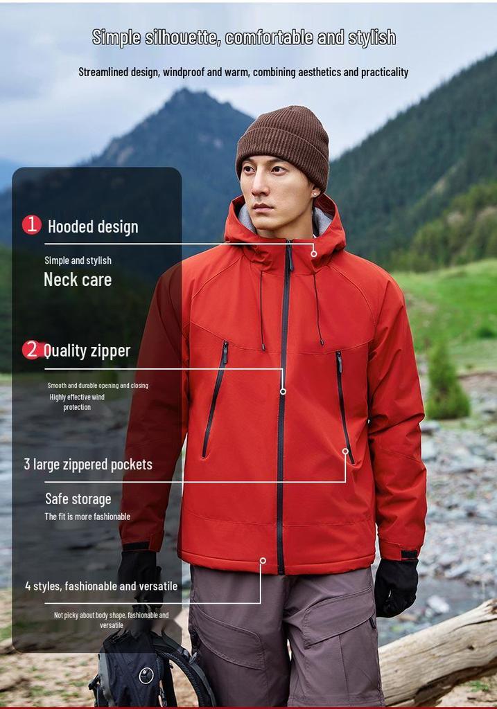 Unisex Outdoor Waterproof Windbreaker Jacket