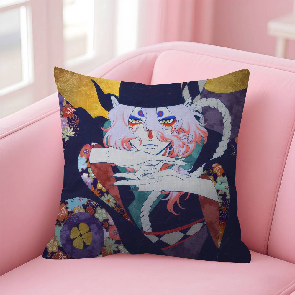 

Anime Mononoke Kusuriuri Cushion Cover Inches Farmhouse Decor Home Throw Pillow Covers for Couch Decorations 30x30 cm