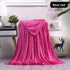 Solid Simple Color Soft Plush Blanket For Napping Sofa And Daily Bedroom Use