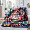 GTA 6 Theme Printed Blanket - Perfect for Couch, Bed, Travel & Outdoor Use | Machine Washable, Cozy & Durable.