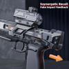 New  Electric Water Gun With Light Sprays Flame Effect Continuously High-pressure High-speed Powerful Outdoor Water Gun Toys USB