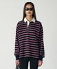 OUTDOOR VOICES Gestreiftes Rugby-Shirt (Marine)