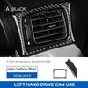 Carbon Fiber Style Interior Sticker for Subaru Forester 2009 2010 2011 2012 Dashboard Both Sides Air Outlet Panel Interior Panel