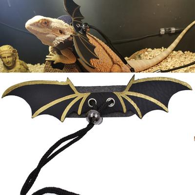 4 ks Plaz Ještěrka Gekon Agama vousatá Postroj a Vodítko Nastavitelný Popruh