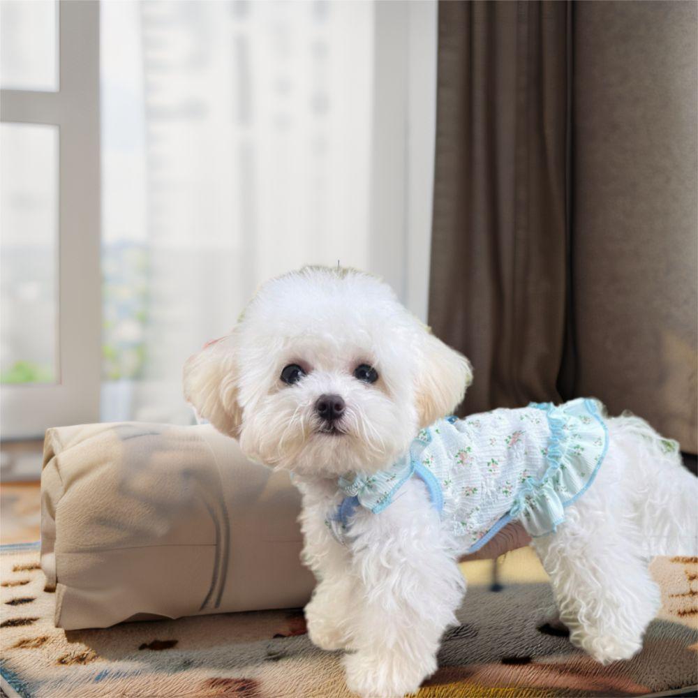 Soft Dog Cool Dress Cute Dog Cooler Clothes Pet Clothes Puppy Skirt  Spring/Summer
