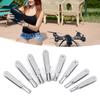 Precisions Aircraft Model Metal Clevis Set, 10Pcs Chuck Pull Rod Connectors Clamp Servo Rod Fittings