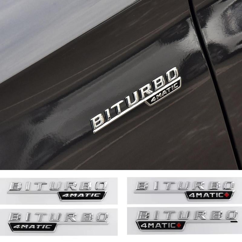 Embellishing badge of mudguard with letters of  logo for car stickers with emblem  + Plus for Mercedes Benz
