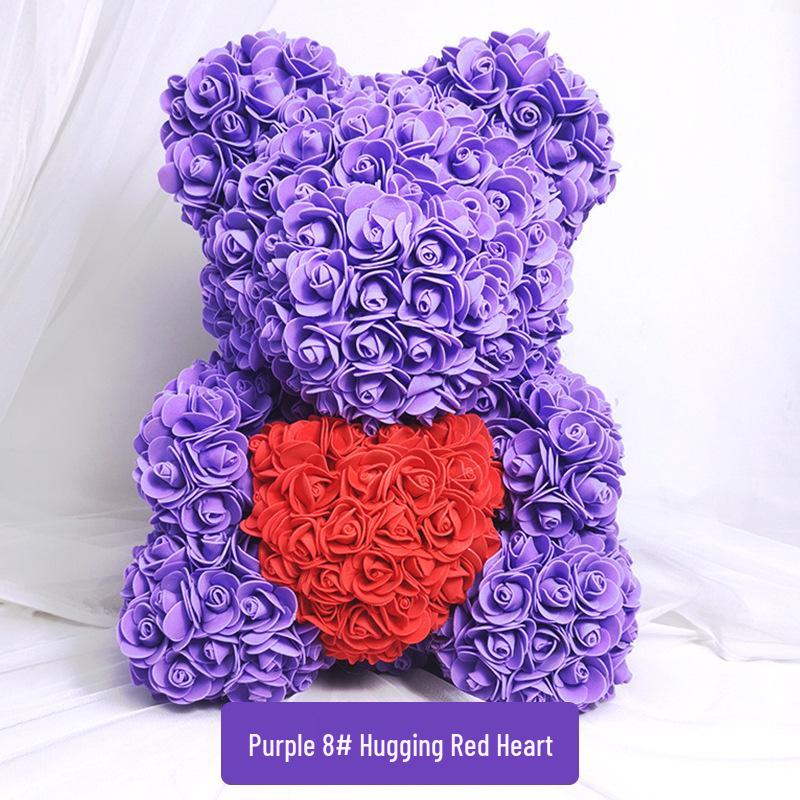 High-Grade Rose Foam Bear Gift - Perfect for Valentine's Day, Anniversaries, and Birthdays