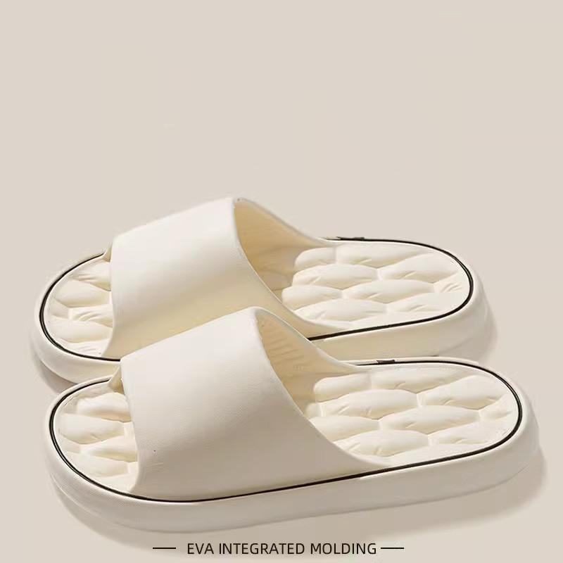 Fashion New Fashion Solid Concise Summer Home Slippers Men's Women's EVA Lightweight Indoor Bathroom Slippers Couples Slide Beach Sandal