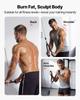 Pulley System, 1 PC LAT and Lift Pulley System, Gym Rack Pulleys Attachment with two Steel Cables, Short Bar, Dual Grip Handles, Cable Machine for