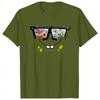 Unisex Spongebobs Sunglasses Reflection TShirts Cotton Top Tees Summer Y2K Funny ShortSleeve Fashion Tshirt Plus Size 5XL 6XL