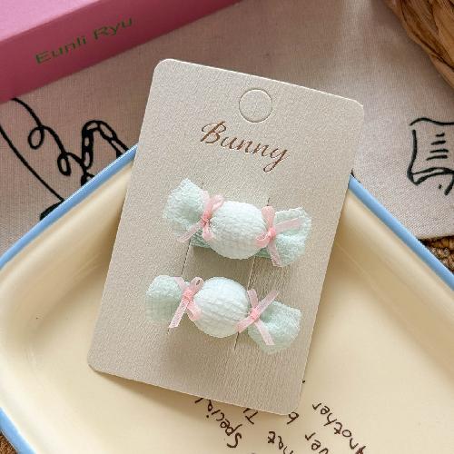 Children's New Cotton-filled Candy Duckbill Hairpin Hairpin Cute Baby Wild Double Ponytail Rubber Band Head Rope