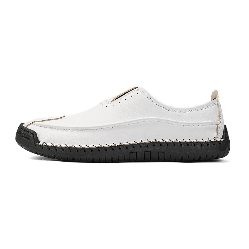 Pantofi casual mocasini pentru bărbați, toamnă-primăvară, lucrați manual, mărime mare, pantofi casual din piele pentru condus