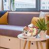 Tissue Box Ceramic Cartoon Animal Shape European Pastoral High-end Handicrafts for Home Use Suitable for Coffee Table Decoration