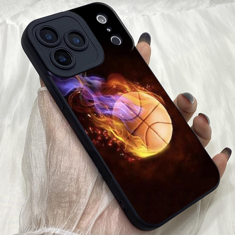 

M426 Basketball Art Angel Eyes Soft Phone Case for iPhone Samsung Galaxy Xiaomi Rdemi Huawei Honor Infinix Realme OPPO Vivo All Model TPU Case Vivo Y400 PRO 5G чорний