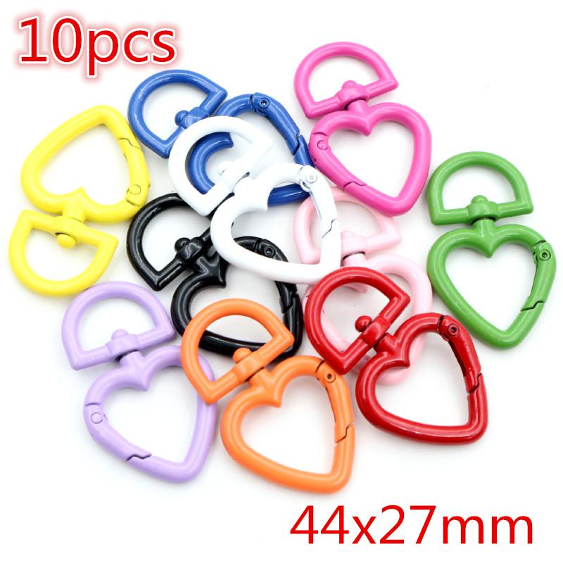 New Colors Mixed Alloy Open Rings Lobster Clasp Hooks DIY Keychain Jewelry Making Findings Supplies Accessories