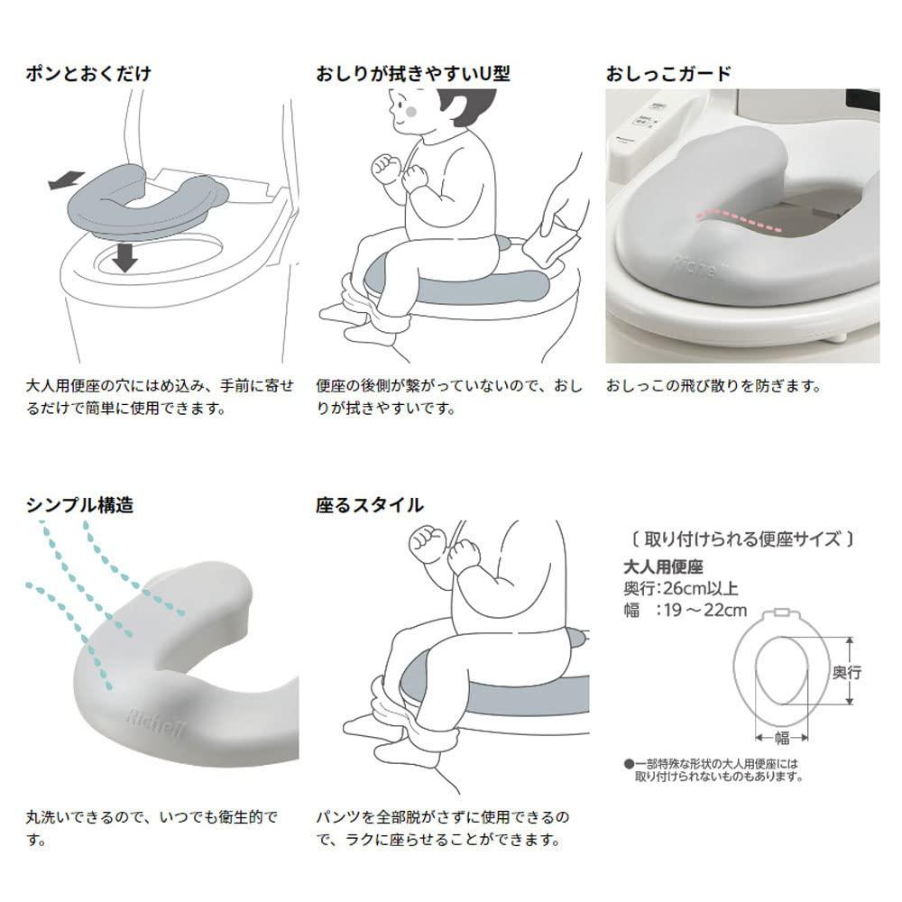 Richel Soft Auxiliary Toilet Seat K Gray
