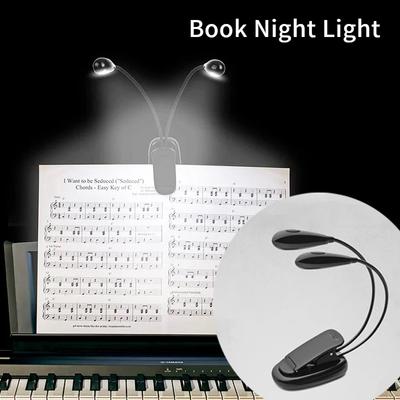 Stolní lampa s mini LED noční lampou na ochranu zraku nastavitelná připínací stolní lampa na baterie flexibilní čtení v pracovně
