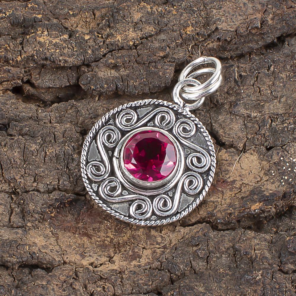 

Pink Tourmaline Gemstone Pendant, Handmade 925 Solid Sterling Silver Jewelry, Meditation Pendant Jewelry For Women 1.2 Inches