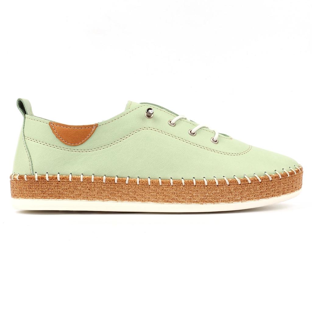 Lunar Womens/Ladies Evie Leather Plimsolls