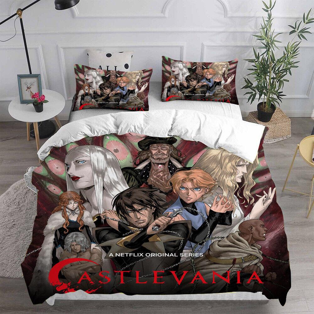 Cosplay Castlevania Trevor Belmont 3D Duvet Cover Bedding Set Pillowcase Quilt