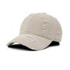 Unisex Washed Gradient Perforated Baseball Cap With Soft Top And Sun Visor