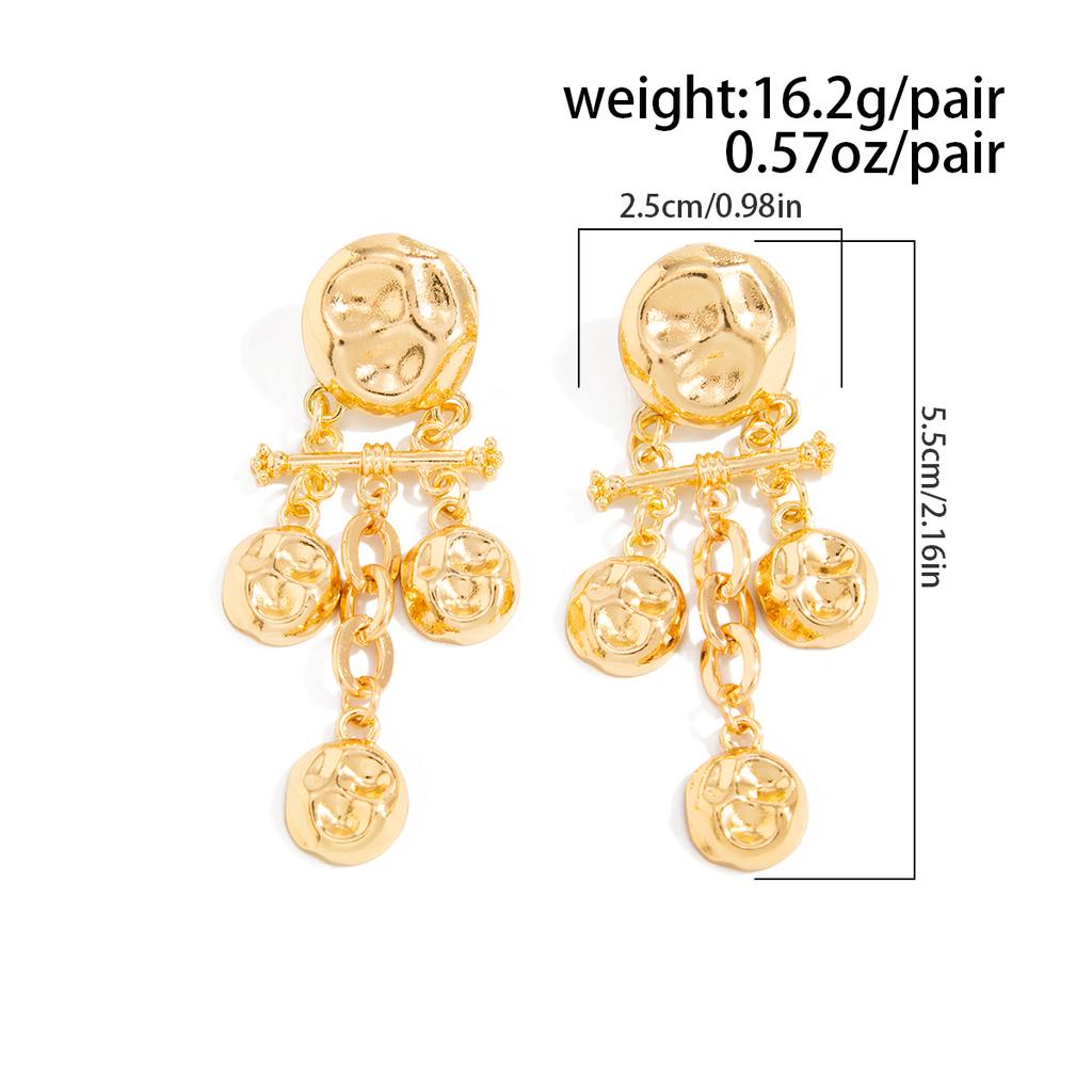 Vintage Metal Pendant Flower Earrings for Women Vacation Stages and Music Festivals Fashion Ethnic Daisy Drop Ear Jewelry Hot Sale Party Gift