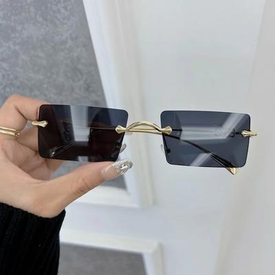 Mode Damen Herren Quadratische Sonnenbrille Retro Cat Eye Vintage Schwarz Sonnenbrille Weiblich Männlich Brillen
