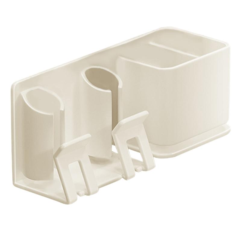 Bathroom Toothbrush Stand Space Aluminum Toothbrush Rack Wall Mounted Toothbrush Rack with Cup No Drilling Installation