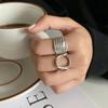 High-End Retro Geometric Open Index Finger Ring